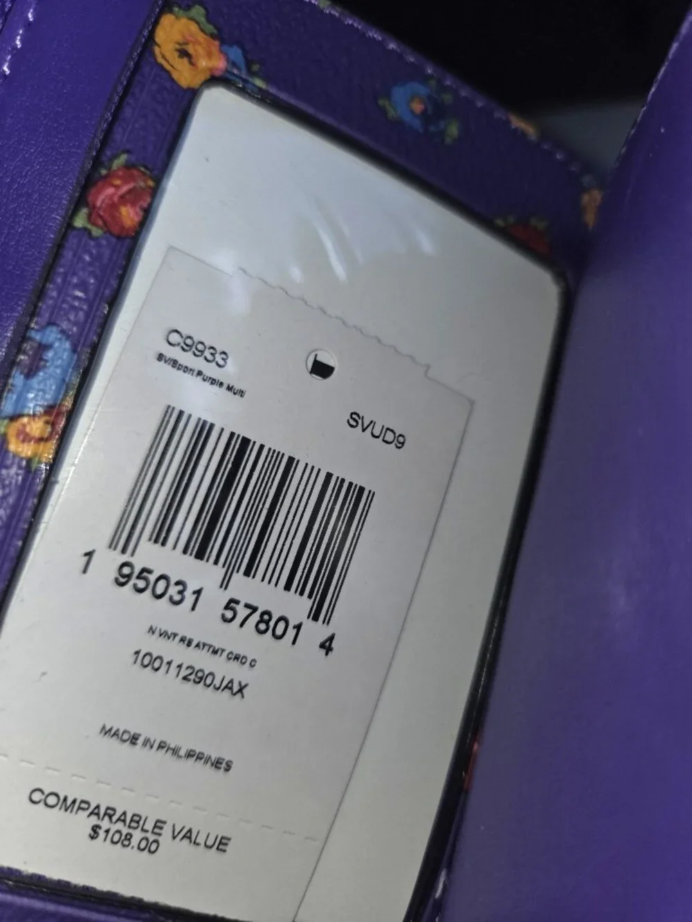 Coach attachment card